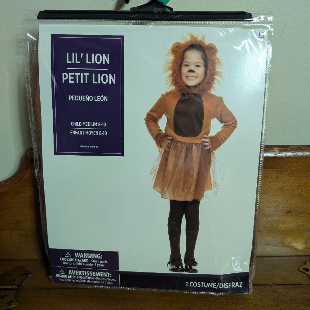 Lil' Lion Halloween Costume Cosplay Child Medium 8-10
